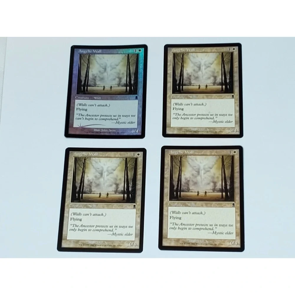 MTG ANGELIC WALL Odyssey 2001 Set-4 +1 FOIL 4 Non-foil Magic SEE BG.5MAA2022.26